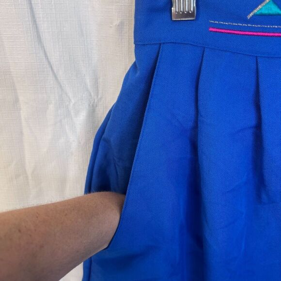 Nancy Bolen City Girl Y2K Short Set Quirky Eclectic Patterned Hem Top Size 10 MD - Picture 11 of 16